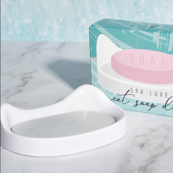 Cat Lady NIB Cat Soap (or Lotion) Dispenser and Cat Soap Dish - Picture 9 of 11